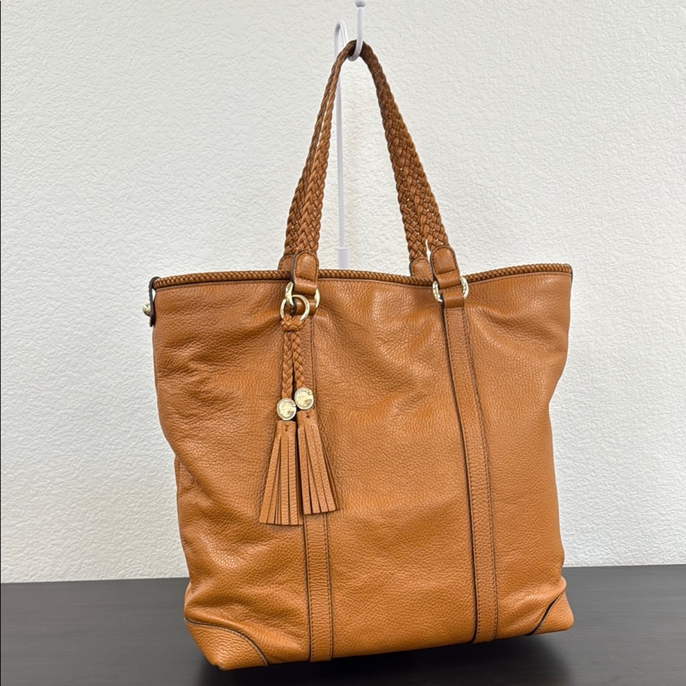 Gucci Tan Leather Tote Bag